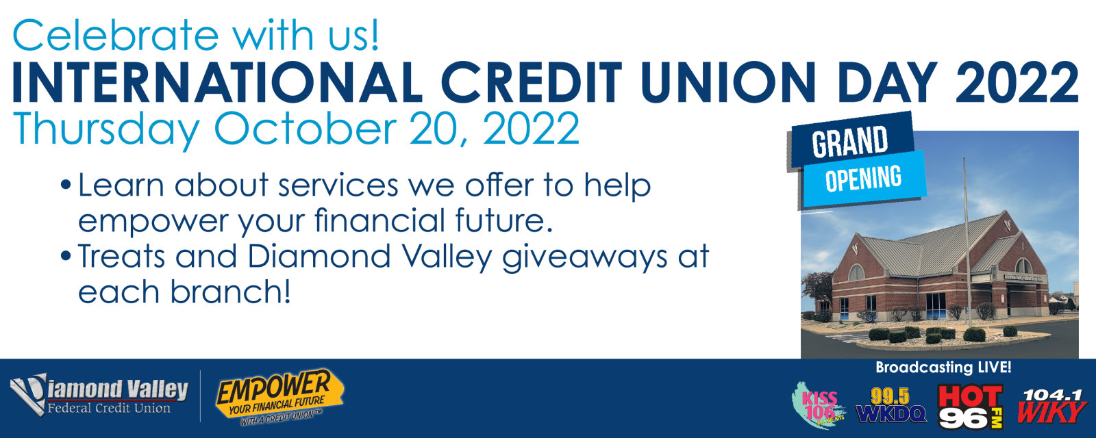 Celebrate International Credit Union Day 2022 Diamond Valley FCU